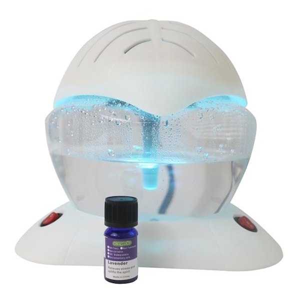 Ecogecko 75616-White Color Wheel Air Cleaner; Humidifier & Revitalizer with 12 LED 7 Color Lights 75616-White - main